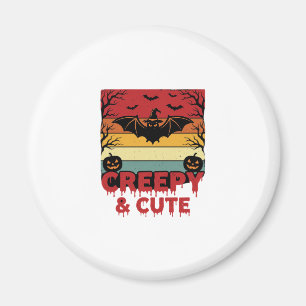 Halloween Creepy and Cute Vintage Bat Magnet