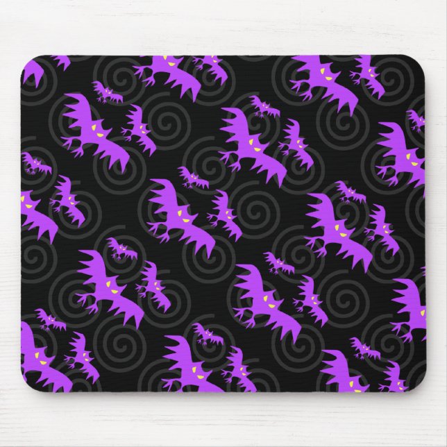 Halloween Creepy Bats Mousepad (Front)
