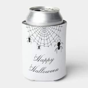 Halloween Creepy Black Spiders Can Cooler