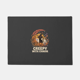Halloween Creepy Charm Cat Doormat