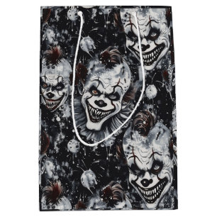 Halloween Creepy Clown Spooky Season Medium Gift Bag