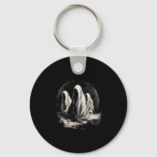 Halloween Creepy Dark Cult Ghosts Black Magick Occ Key Ring