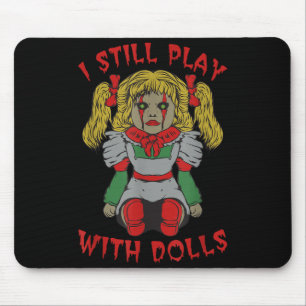 Halloween Creepy Doll - Funny Sarcastic Horror Mouse Mat