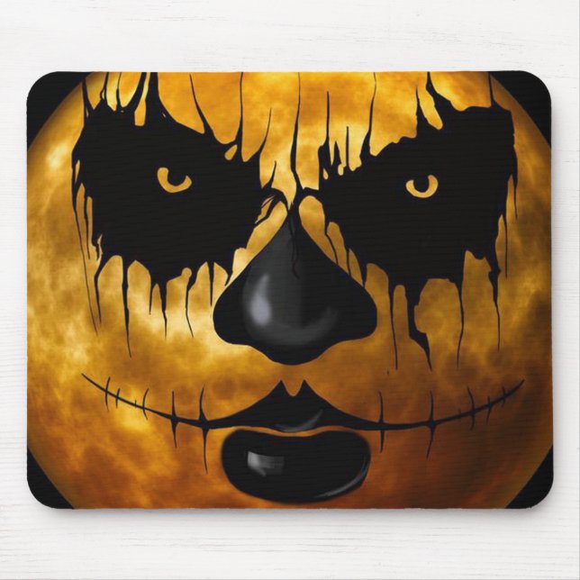 Halloween Creepy Face Mouse Mat (Front)