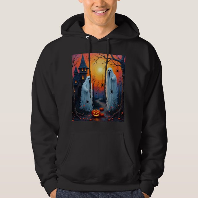 Halloween creepy ghosts hoodie (Front)