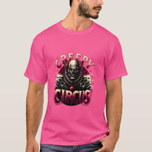 Halloween Creepy Horror Circus Killer Zombie Clown T-Shirt
