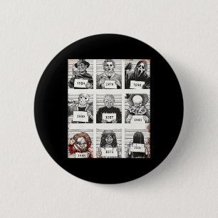 Halloween Creepy Legends Killer Mugshots Horror Fa 6 Cm Round Badge