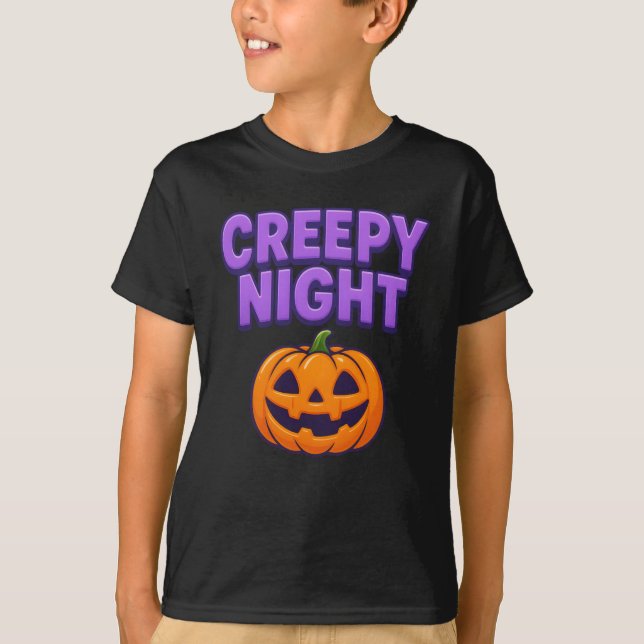Halloween Creepy Night Clothes Cute Unisex  T-Shirt (Front)