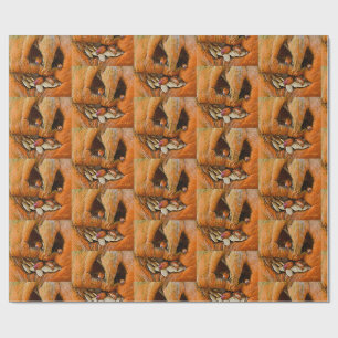 Halloween Creepy Pumpkin Bugs Wrapping Paper