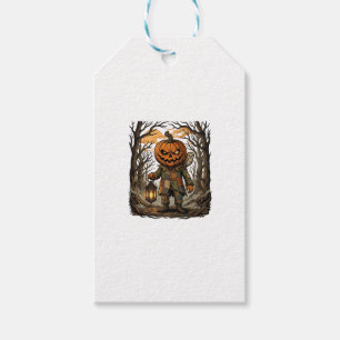 Halloween Creepy Pumpkin Scarecrow Lantern Owl Hau Gift Tags
