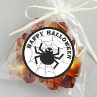 Halloween Creepy Scary Black Itsy Bitsy Spider Web