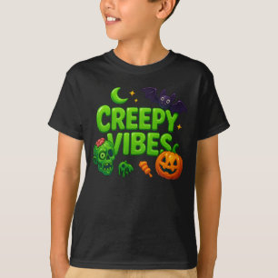 Halloween Creepy Vibes Clothes Outfit Unisex T-Shirt