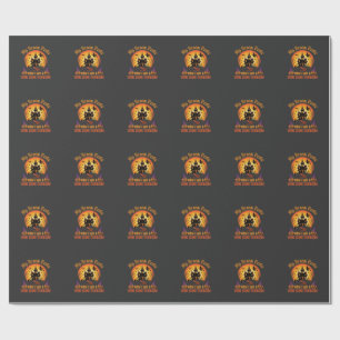 Halloween Crime Scene Technician Witch Humour Desi Wrapping Paper