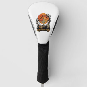 Halloween Cross Gravestone Skull Pumpkin Black Cat Golf Head Cover