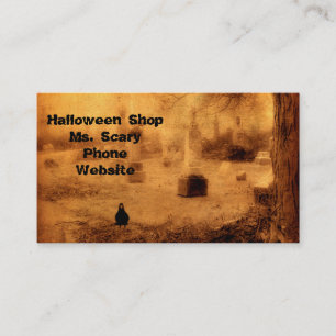 Halloween Crow Business Card