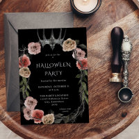 Halloween Crown Pink & Black Floral Halloween