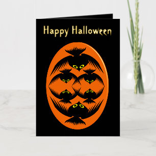 Halloween Crows Custom Foil Greeting Card