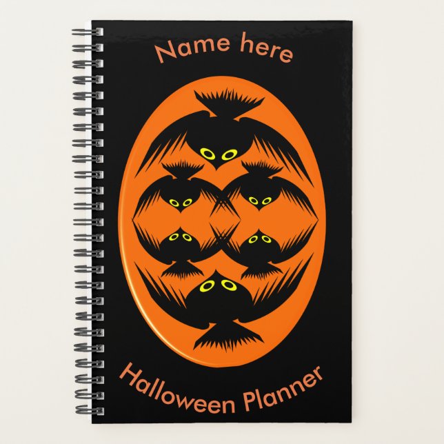 Halloween Crows Custom Planner (Front)