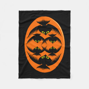 Halloween Crows Fleece Blanket