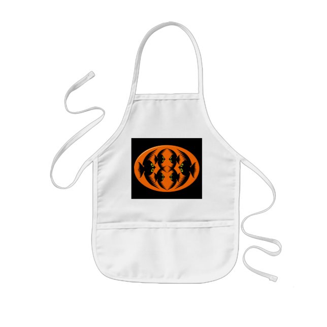 Halloween Crows Kids Cooking Apron (Front)