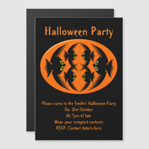 Halloween Crows Magnetic Party Invites