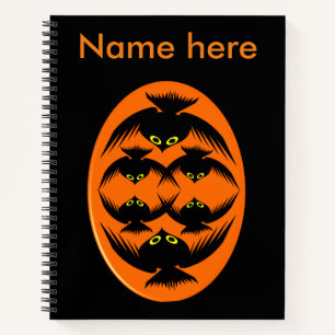 Halloween Crows Spiral Notebook