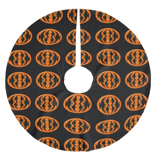 Halloween Crows Tree Skirt (Front)
