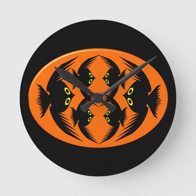 Halloween Crows Wall Clock (Front)
