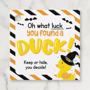 Halloween Cruise Ducks Square Tags