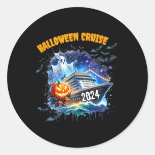 Halloween Cruise Ghost 2024 Matching Family Boo Cr Classic Round Sticker