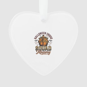 Halloween Cruise Mummy Vintage Ship Squad Design_1 Ornament