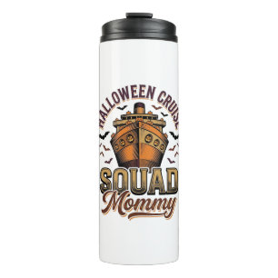 Halloween Cruise Mummy Vintage Ship Squad Design_1 Thermal Tumbler
