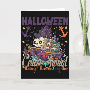 Halloween Cruise Squad 2025 Halloween Trip Family  Card