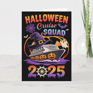 Halloween Cruise Squad 2025 Matching Cruising Crew Card