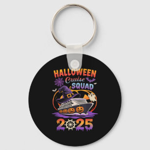 Halloween Cruise Squad 2025 Matching Cruising Crew Key Ring