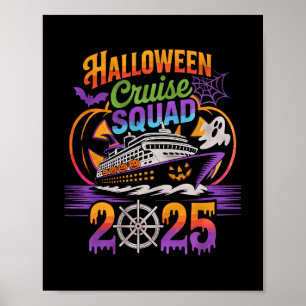 Halloween Cruise Squad 2025 Matching Cruising Crew Poster