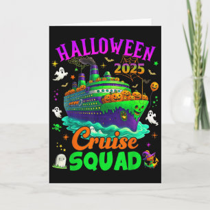 Halloween Cruise Squad 2025 Matching Cruising Crui Card