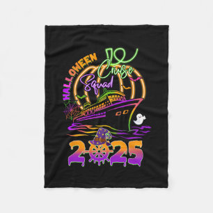 Halloween Cruise Squad 2025 Matching Family Cruisi Fleece Blanket