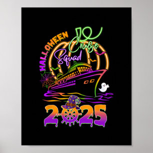 Halloween Cruise Squad 2025 Matching Family Cruisi Poster