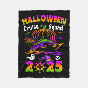 Halloween Cruise Squad 2025 Pumpkin Soky Season Fa Fleece Blanket