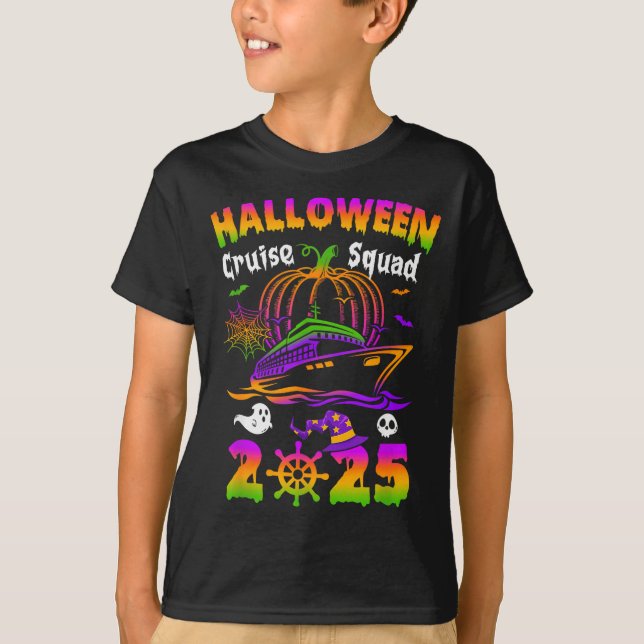 Halloween Cruise Squad 2025 Pumpkin Soky Season Fa T-Shirt (Front)