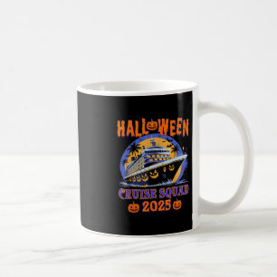Halloween Cruise Squad 2025 Spooky Pumpkin Cruise Coffee Mug