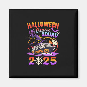 Halloween Cruise Squad 2025 Spooky Pumpkin Vacatio Magnet