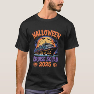Halloween Cruise Squad 2025 Spooky Vacation Party T-Shirt