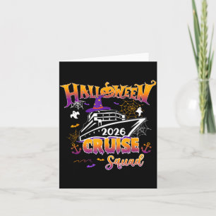 Halloween Cruise Squad 2026 Matching Family Card