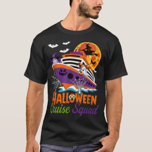 Halloween Cruise Squad Boo Ghosts Witch Horror  T-Shirt