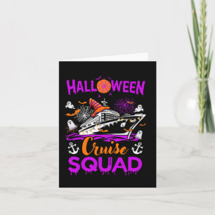 Halloween Cruise Squad Family Cruising Spooky Seas Card