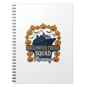 Halloween Cruise Squad Mummy Ship Pumpkins Bats_1 Notebook