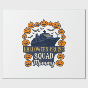 Halloween Cruise Squad Mummy Ship Pumpkins Bats_1 Wrapping Paper