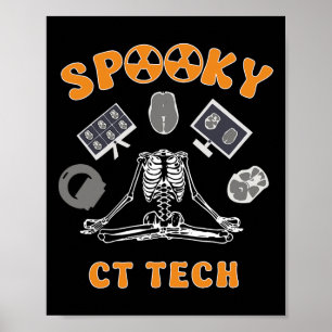 Halloween Ct Tech Spooky Ct Tech Halloween Rad Tec Poster